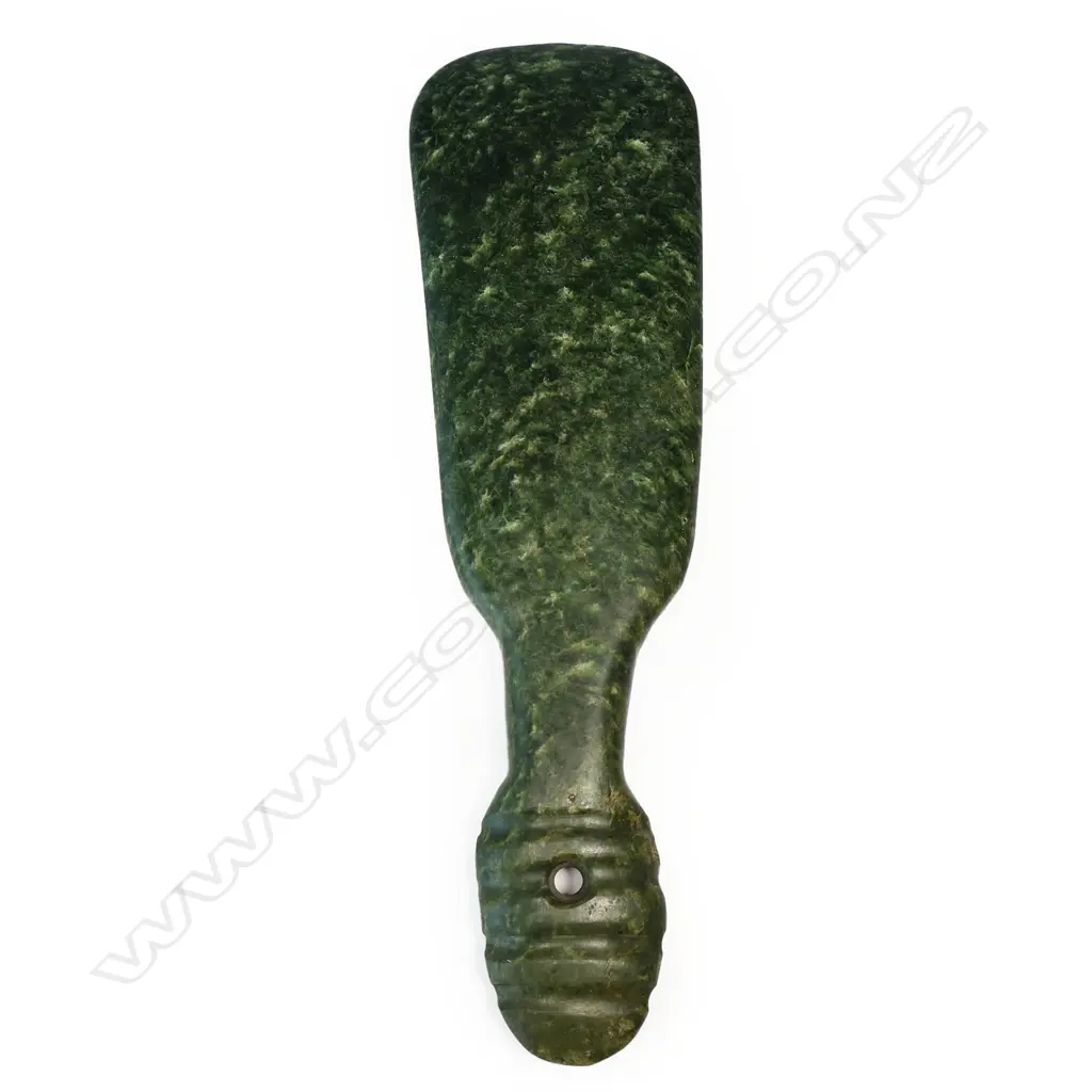 An old Māori mere pounamu, Image 1++